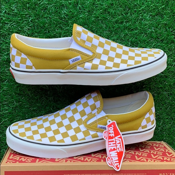 VANS CLASSIC SLIP ON CHECKERBOARD OLIVE OIL WMNS - Picture 3 of 16